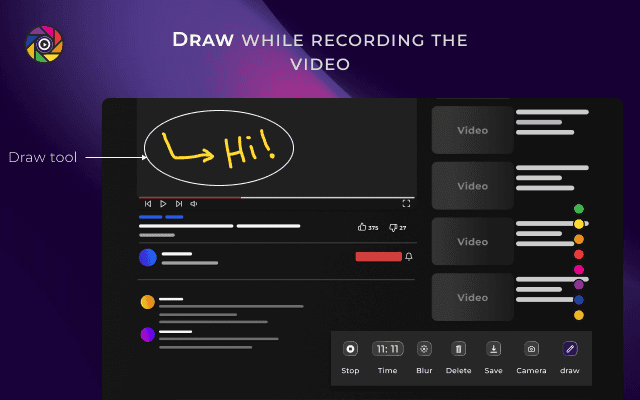 Real-time Drawing Tools and Shortcuts